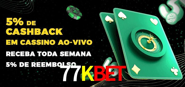 Promoções do cassino ao Vivo 77Kbet